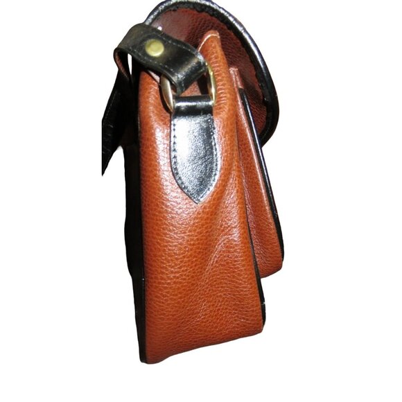 Paola MARROQUINERA Columbian All Weather Pebbled Leather Messenger Hard Satchel - Picture 4 of 14